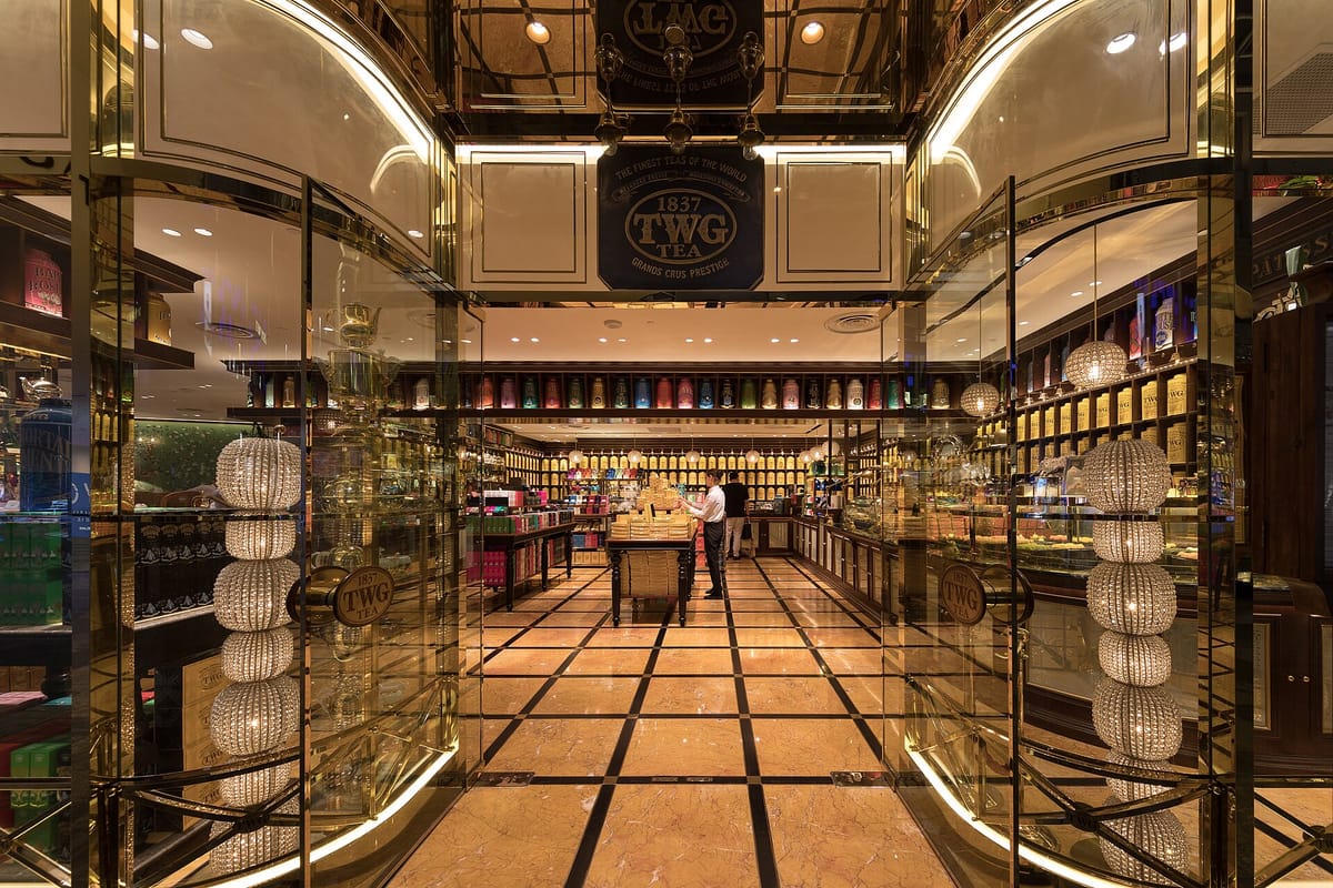 TWG Tea 싱가포르 매장 전경